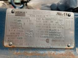 Siemens 60 HP 1200 RPM 404T Squirrel Cage Motors 91722