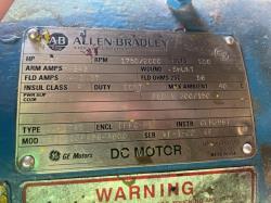 General Electric 150 HP 1750/2000 RPM 407AT DC Motors 91756