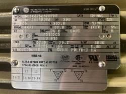 General Electric 300 HP 1800 RPM 449T Squirrel Cage Motors 91780