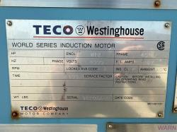 Teco Westinghouse 1500 HP 3600 RPM 4011 Squirrel Cage Motors 91799