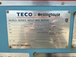 Teco Westinghouse 1500 HP 3600 RPM 4011 Squirrel Cage Motors 91800