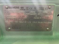 Siemens 125 HP 900 RPM 447TS Squirrel Cage Motors 91820