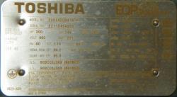 Toshiba 200 HP 1800 RPM 445/7T Squirrel Cage Motors 91908