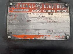 General Electric 200 HP 1750/1900 RPM 504AY DC Motors 91978
