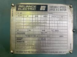 Reliance 500 HP 1200 RPM 33CG40Z Squirrel Cage Motors 92006