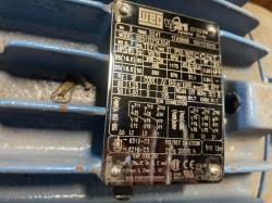 WEG 25 HP 1200 RPM 324T Squirrel Cage Motors 92015