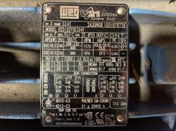 WEG 25 HP 1200 RPM 324T Squirrel Cage Motors 92018