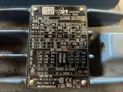 WEG 25 HP 1200 RPM 324T Squirrel Cage Motors 92019