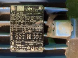WEG 25 HP 1200 RPM 324T Squirrel Cage Motors 92024