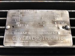 General Electric 150 HP 1800 RPM 444TSD Squirrel Cage Motors H0606