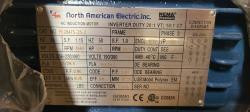 North American 25 HP 3600 RPM 284TS Squirrel Cage Motors H0888