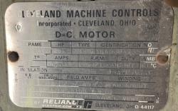Reliance 25 HP 1750/1950 RPM B2510ATZ DC Motors H0957