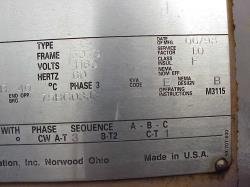 Siemens 350 HP 3600 RPM 507S Squirrel Cage Motors M9111